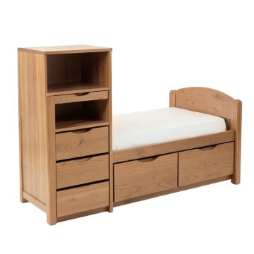 Gilbertson Bed With Bookcase And 6 Drawers
