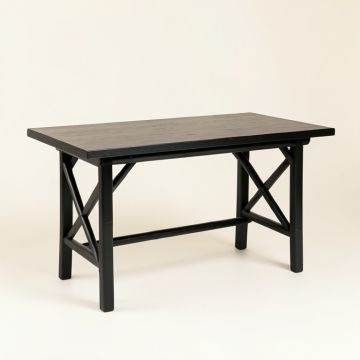 Ridge Crest Empty Workshop Workbench - Black (synthetic illustration; no displayed measurements)