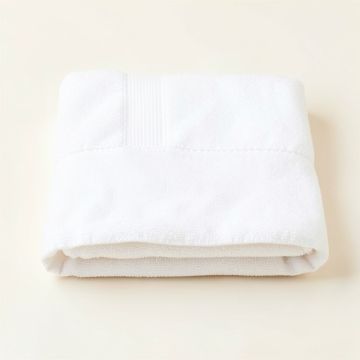 Flint Crest Bath Towel - White (synthetic illustration; no displayed measurements)