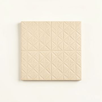 Wren Bend Uninstalled Square Decorative Tile - Beige (synthetic illustration; no displayed measurements)