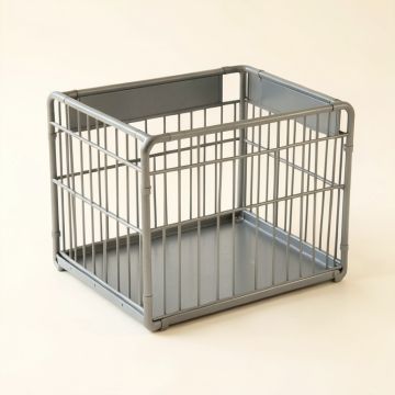 Flint Bridge Empty Furniture-Style Pet Crate - Gray (synthetic illustration; no displayed measurements)