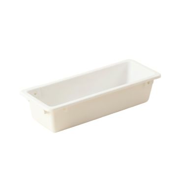Dawn Brook Empty Railing Planter With Integral Brackets - White