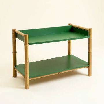 Maple Bridge Empty Countertop Canister Rack - Green (synthetic illustration; no displayed measurements)