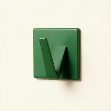 Maple Arc Wall-Mounted Robe Hook - Green (synthetic illustration; no displayed measurements)