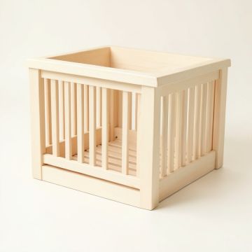 Stone Brook Empty Furniture-Style Litter Enclosure - Ivory (synthetic illustration; no displayed measurements)