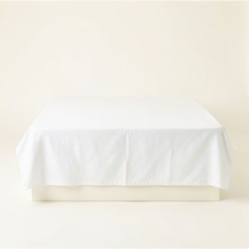 Pine Brook Flat Bed Sheet - White (synthetic illustration; no displayed measurements)