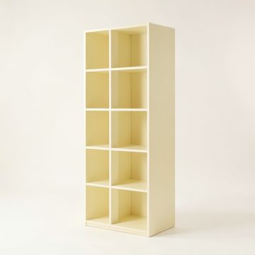 Brook Branch Narrow Cubby Tower - Cream (synthetic illustration; no displayed measurements)