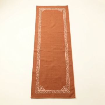 Flint Branch Narrow Runner Rug - Terracotta (synthetic illustration; no displayed measurements)