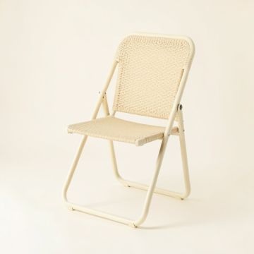 Field Canyon Folding Outdoor Chair - Cream (synthetic illustration; no displayed measurements)