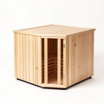 5 - Person Indoor Traditional Steam Sauna (synthetic illustration; no displayed measurements)