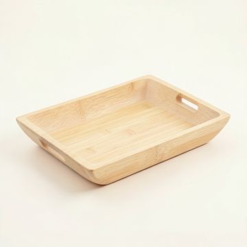 Ridge Arc Serving Tray - Ivory (synthetic illustration; no displayed measurements)