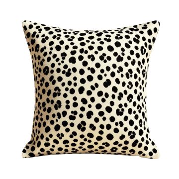 Glenwood Dalmatian Dot Cotton Animal Print Throw Pillow