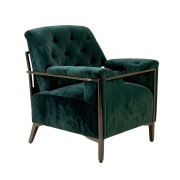 Marci 27.17 '' Wide Tufted Velvet Armchair