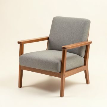 34.25 '' Wide Polyester Armchair (synthetic illustration; no displayed measurements)
