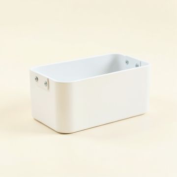 Hill Branch Empty Railing Planter With Integral Brackets - White (synthetic illustration; no displayed measurements)