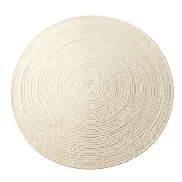 River Bend Round Area Rug - Ivory