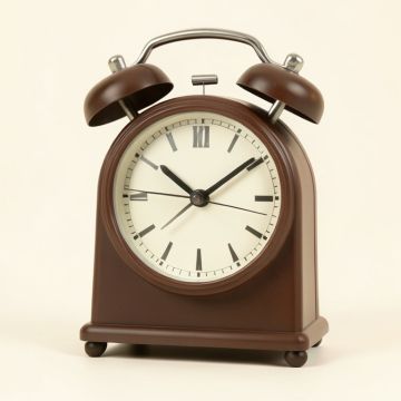 Modern And Contemporary Analog Quartz Alarm Tabletop Clock (synthetic illustration; no displayed measurements)