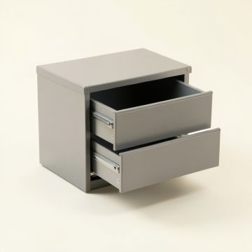 Oak Canyon Small-Parts Storage Drawer Cabinet - Gray (synthetic illustration; no displayed measurements)