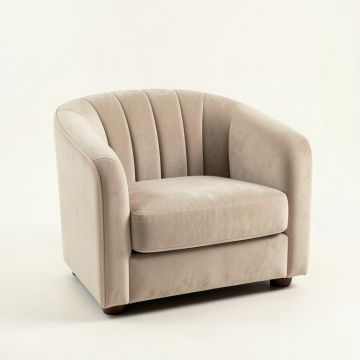 Cliff Crest Upholstered Armchair - Beige (synthetic illustration; no displayed measurements)