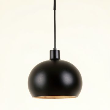 Alder Crossing Pendant Light Suspended From One Plain Cable - Black (synthetic illustration; no displayed measurements)
