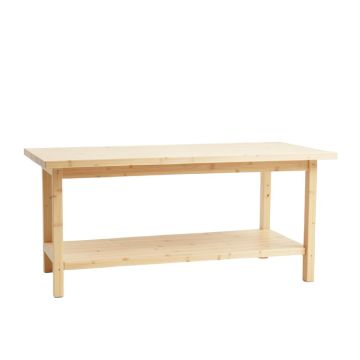 Lake Brook Empty Workshop Workbench - Ivory