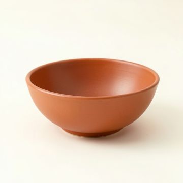 Olive Arc Dining Bowl - Terracotta (synthetic illustration; no displayed measurements)