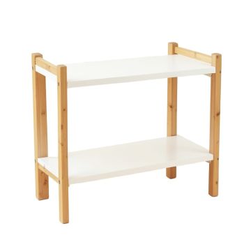 Wren Bend Empty Countertop Canister Rack - White