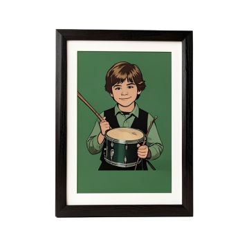 Drummer Boy - Picture Frame Textual Art Print