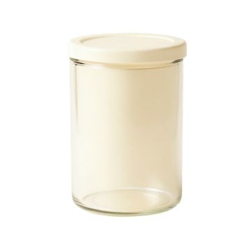 Stone Bluff Storage Canister With Lid - Cream