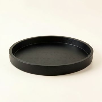 Dune Branch Serving Tray - Black (synthetic illustration; no displayed measurements)