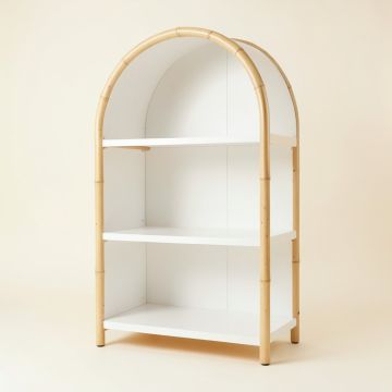 Cedar Bridge Freestanding Bookcase - White (synthetic illustration; no displayed measurements)