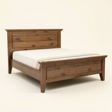 Hickory Platform Bed (synthetic illustration; no displayed measurements)