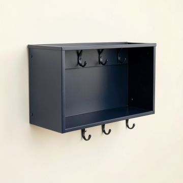 Cedar Dell Wall-Mounted Entryway Organizer Shelf - Navy (synthetic illustration; no displayed measurements)