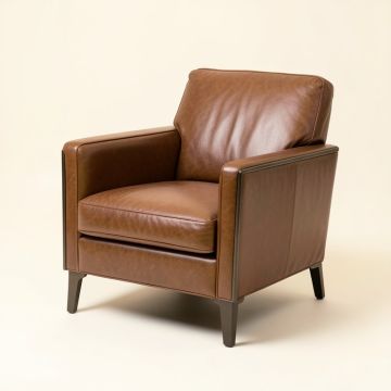 Margarito 25 '' Genuine Leather Armchair (synthetic illustration; no displayed measurements)