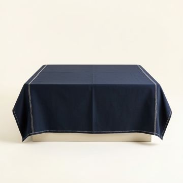 Willow Crossing Flat Bed Sheet - Navy (synthetic illustration; no displayed measurements)