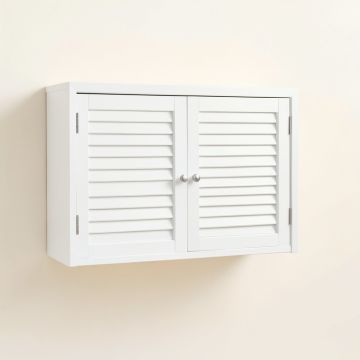 Field Canyon Wall-Mounted Entry Cabinet - White (synthetic illustration; no displayed measurements)