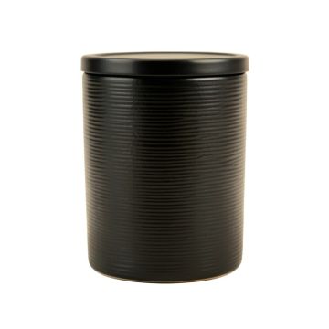 Cove Brook Storage Canister With Lid - Black