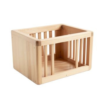 Flint Edge Empty Furniture-Style Pet Crate - Beige (synthetic illustration; no displayed measurements)