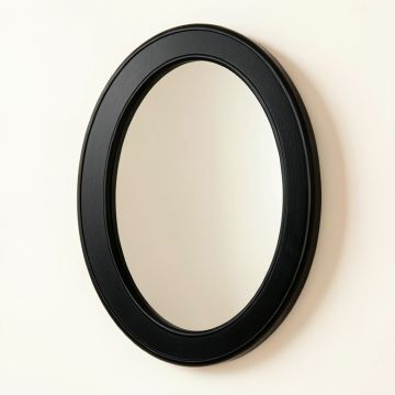 Hill Branch Framed Wall Mirror - Black (synthetic illustration; no displayed measurements)