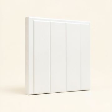 6 '' X 96 '' Solid Wood Wall Paneling In White (synthetic illustration; no displayed measurements)