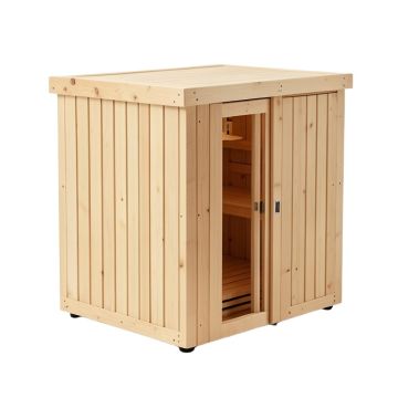 Pinnacle 4 Person Traditional Steam Sauna In Cedar