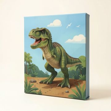 Mcdonald Dinosaur Lake Canvas Art (synthetic illustration; no displayed measurements)