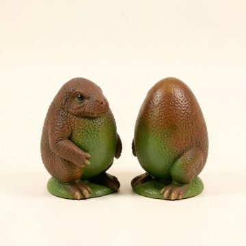 2 Piece Baby Dinosaur Egg Hatchling Statue Set (synthetic illustration; no displayed measurements)