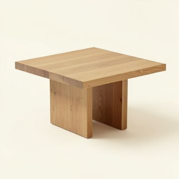Artlone Solid Wood Block Coffee Table (synthetic illustration; no displayed measurements)