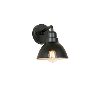 Summit Crossing Wall Sconce Mounted On A Plain Wall - Black