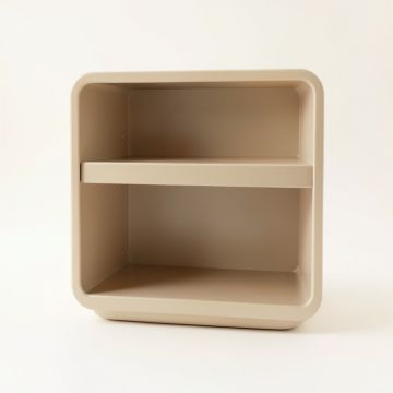Cove Bend Empty Mug-Storage Cabinet Insert - Beige (synthetic illustration; no displayed measurements)