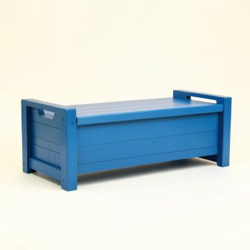 Vale Bluff Narrow Outdoor Storage Bench - Blue (synthetic illustration; no displayed measurements)