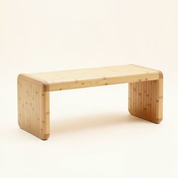 Maple Crossing Indoor Bench - Beige (synthetic illustration; no displayed measurements)