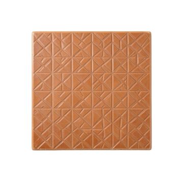 Heath Bend Uninstalled Square Decorative Tile - Terracotta