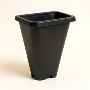 Aspen Crossing Empty Railing Planter With Integral Brackets - Black (synthetic illustration; no displayed measurements)